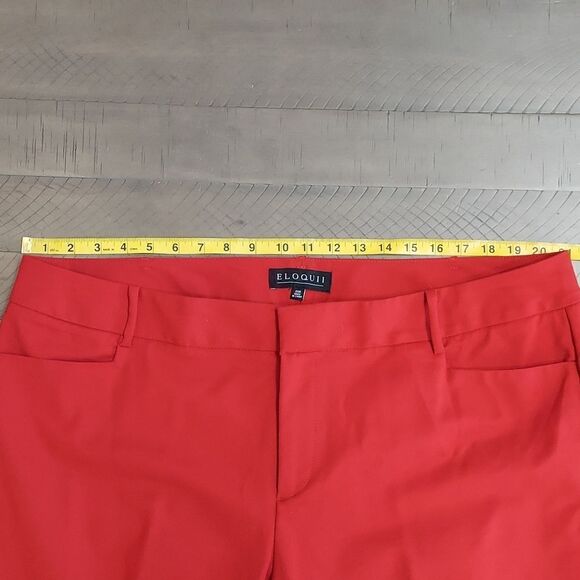 Eloquii Kady Red Ankle Length Dress Pants Sz 20R - Picture 9 of 11